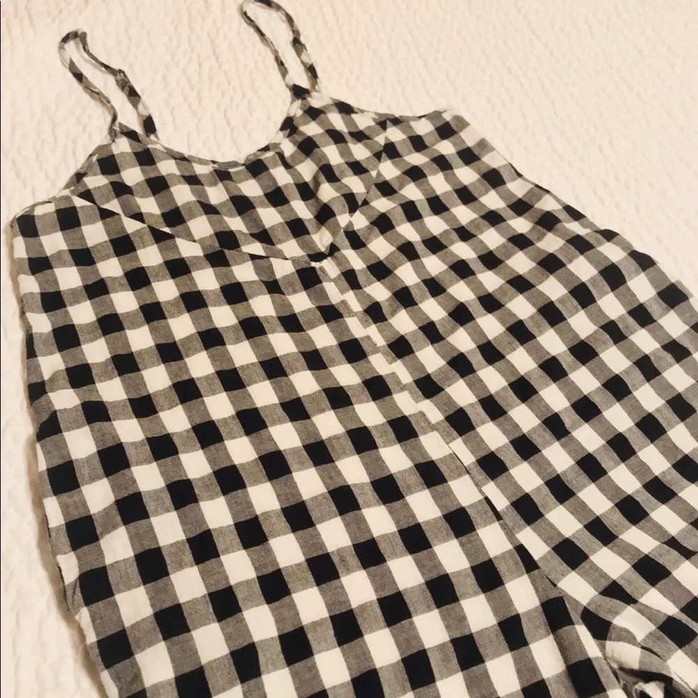 Zanzea Jumpsuit Checkered Wide Leg Full Length